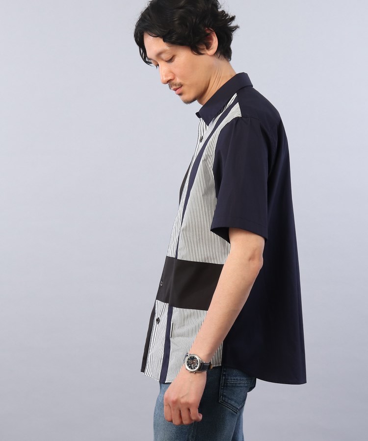 タケオキクチ(TAKEO KIKUCHI)の【Sサイズ～】レイヤード パッチワーク 半袖 シャツ21