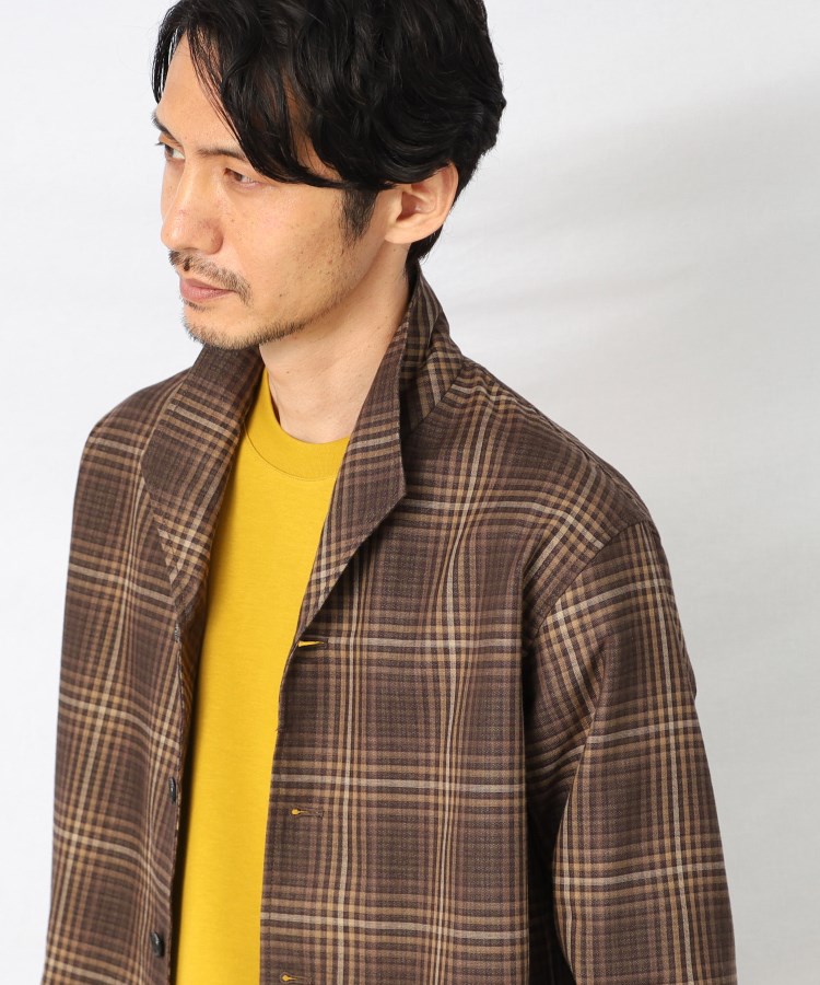タケオキクチ(TAKEO KIKUCHI)のオンブレー ギンガムチェック スタンドカラー シャツ19