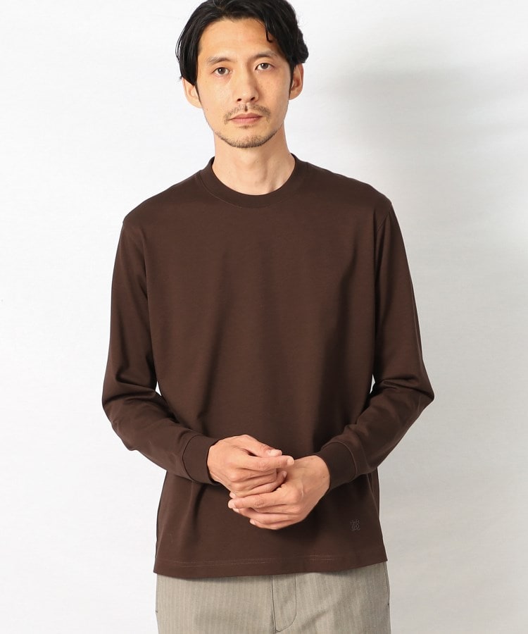 タケオキクチ(TAKEO KIKUCHI)のテーラード Tシャツ　ロングスリーブ ダークブラウン(043)