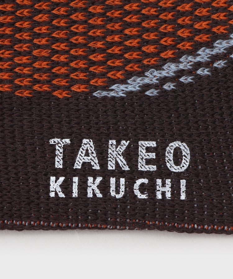 タケオキクチ(TAKEO KIKUCHI)のバイアスチェックソックス4