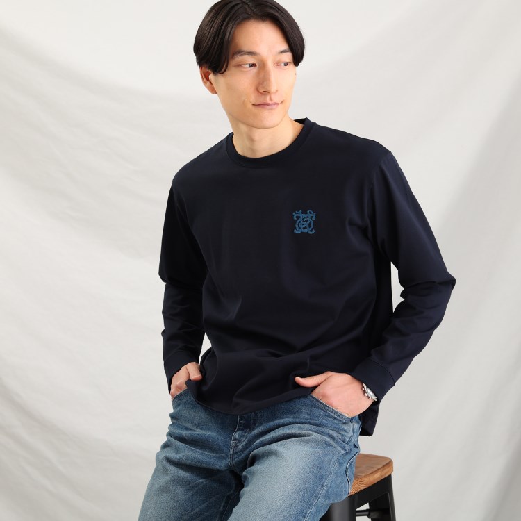 タケオキクチ(TAKEO KIKUCHI)の【Sサイズ～】ワンポイント 刺繍 ロングTシャツ カットソー