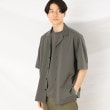 タケオキクチ(TAKEO KIKUCHI)のマルデオリ カノコ オープンカラー シャツ チャコールグレー(014)