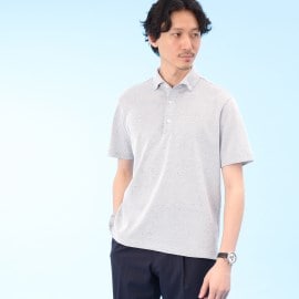 タケオキクチ(TAKEO KIKUCHI)の【Sサイズ~】尾州 リネンメッシュ ポロシャツ