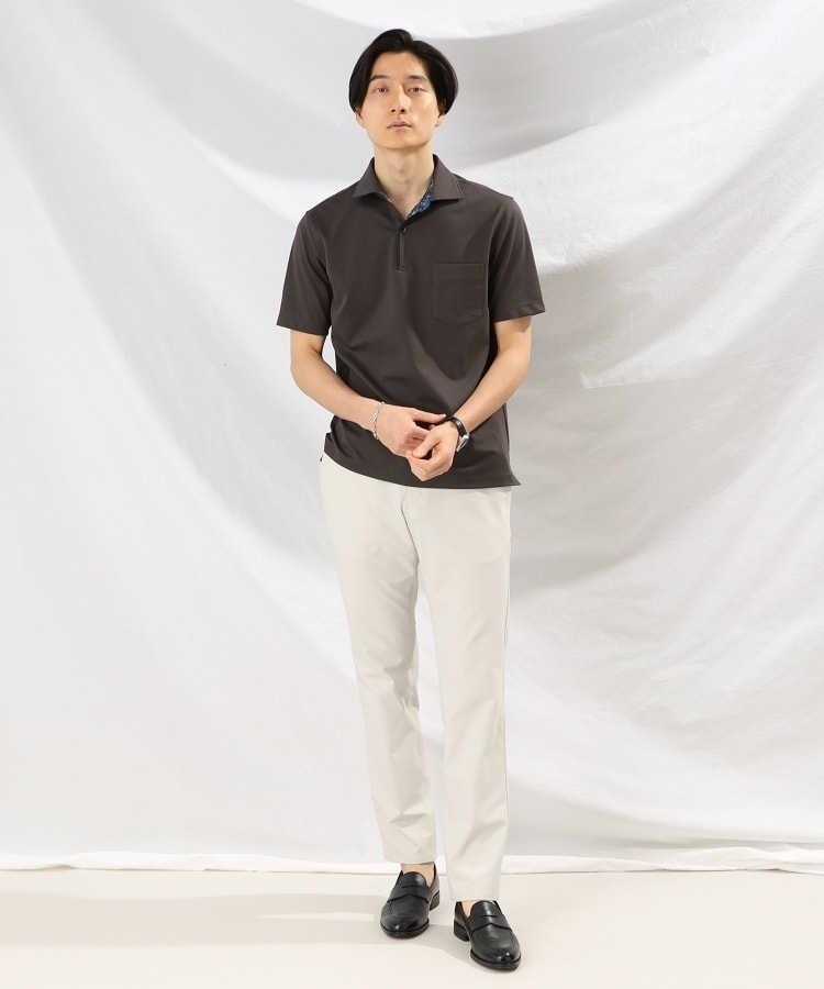 タケオキクチ(TAKEO KIKUCHI)のボックスジャカード ポロシャツ14