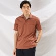 タケオキクチ(TAKEO KIKUCHI)のボックスジャカード ポロシャツ キャメル(041)