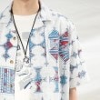 タケオキクチ(TAKEO KIKUCHI)のトライバル パターン オープンカラーシャツ15