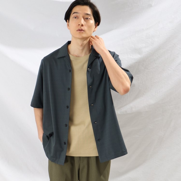 タケオキクチ(TAKEO KIKUCHI)のマルデオリ 小紋 ジャカード シャツ カジュアルシャツ