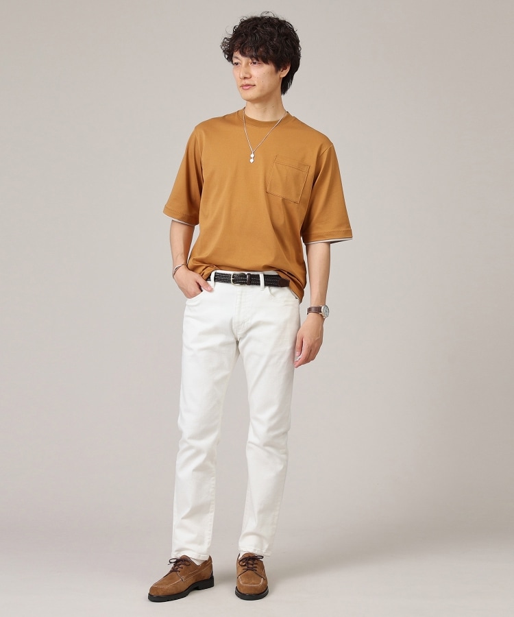 接触冷感/日本製】レイヤード Tシャツ(Tシャツ) | TAKEO 接触冷感/日本製】レイヤード Tシャツ(Tシャツ) | TAKEO