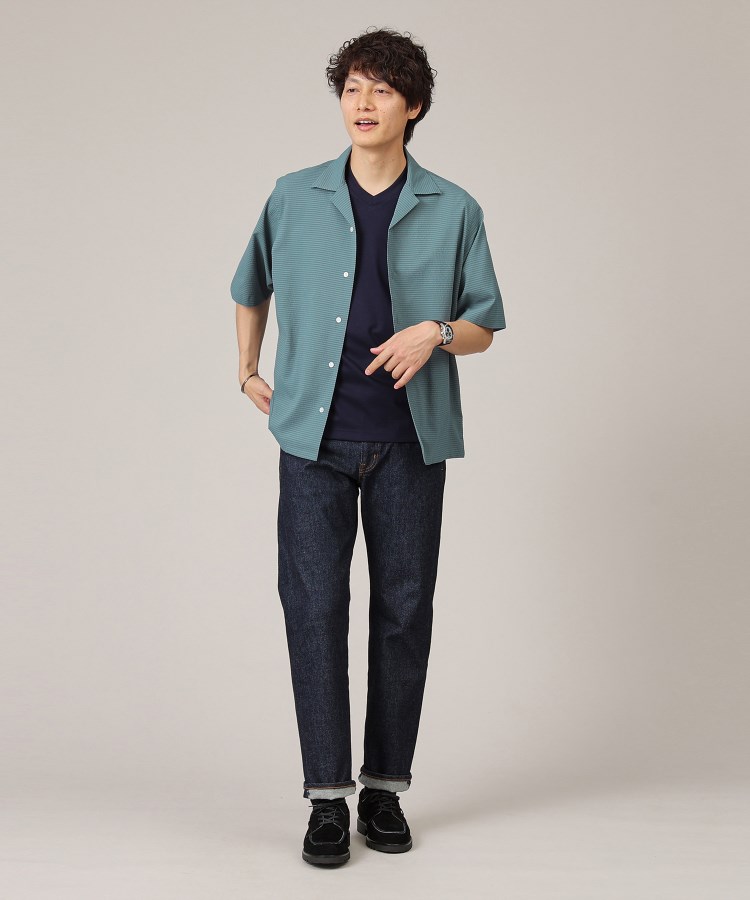 Made in JAPAN】DotAir オープンカラー シャツ(カジュアル Made in JAPAN】DotAir オープンカラー シャツ(カジュアル