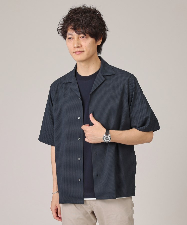 タケオキクチ(TAKEO KIKUCHI)の【Made in JAPAN】DotAir オープンカラー シャツ18
