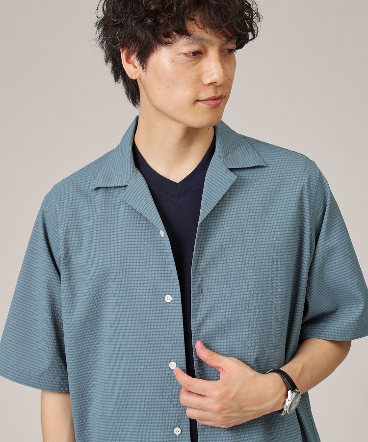 Made in JAPAN】DotAir オープンカラー シャツ(カジュアル Made in JAPAN】DotAir オープンカラー シャツ(カジュアル