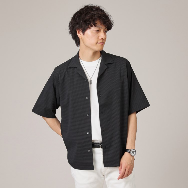 タケオキクチ(TAKEO KIKUCHI)の【Made in JAPAN/高機能】DotAir オープンカラー シャツ カジュアルシャツ