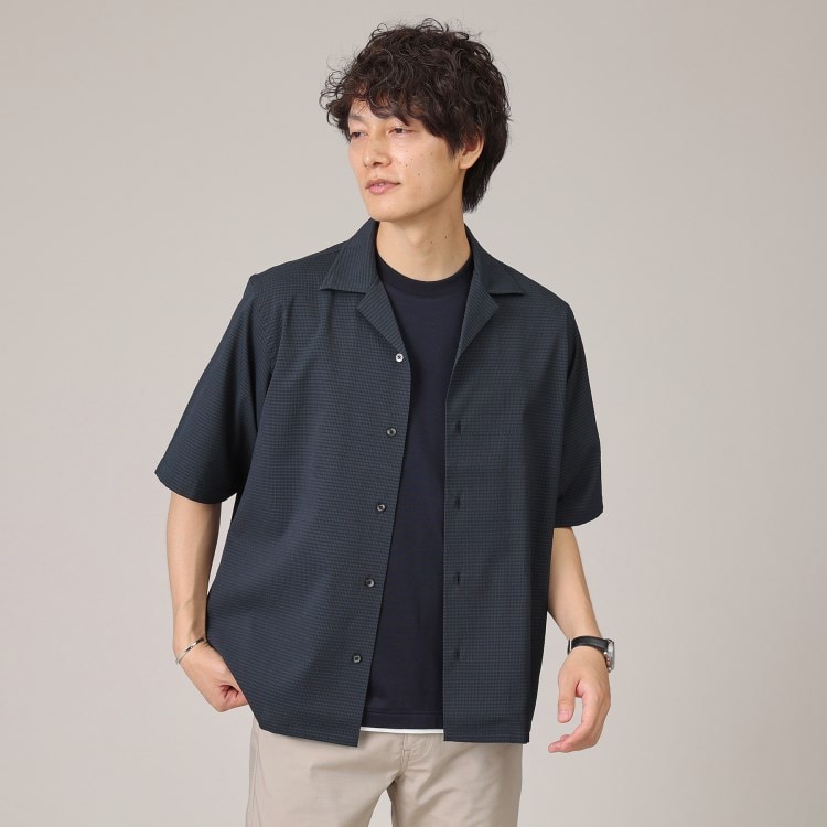タケオキクチ(TAKEO KIKUCHI)の【Made in JAPAN】DotAir オープンカラー シャツ カジュアルシャツ