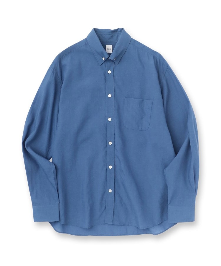 Made in JAPAN】タブカラー スラブローン 長袖シャツ Made in JAPAN】タブカラー スラブローン 長袖シャツ