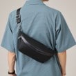 タケオキクチ(TAKEO KIKUCHI)の【ヘビタン】レザーコンビナイロン ボディバッグ ブラック(019)