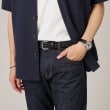 タケオキクチ(TAKEO KIKUCHI)の【ONOFF対応】レザーメッシュベルト5