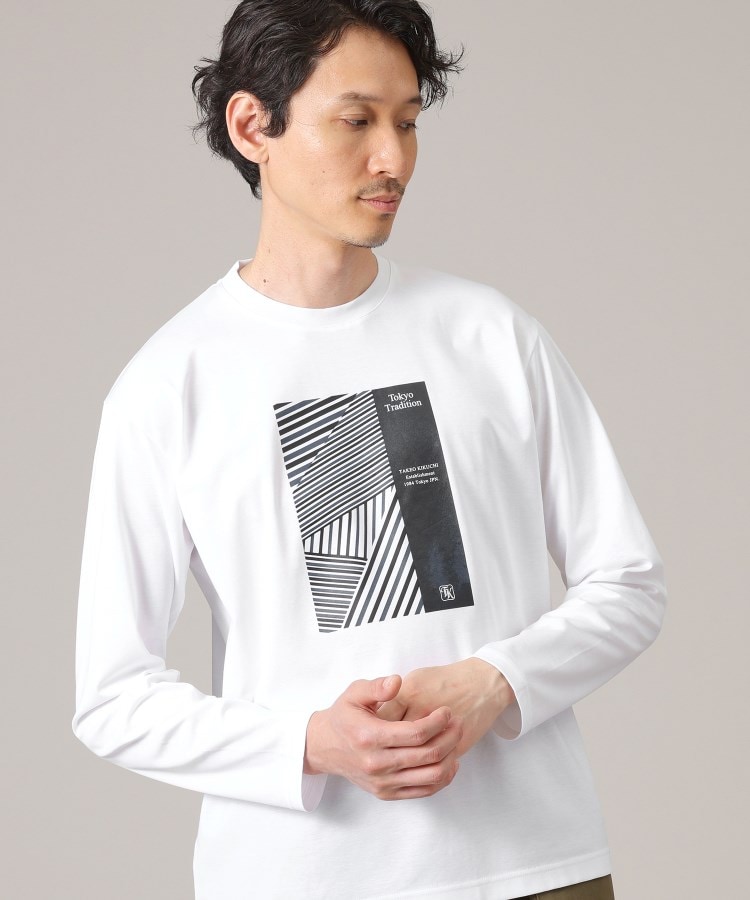 タケオキクチ(TAKEO KIKUCHI)のアーカイブストライプDM長袖ポンチTシャツ8