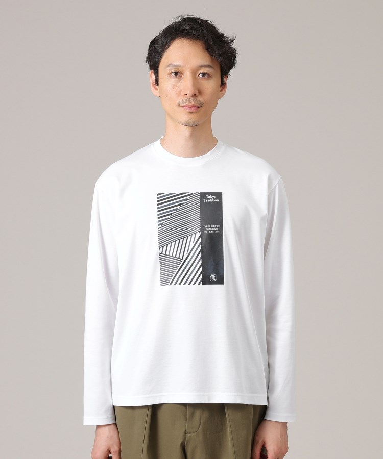 アーカイブストライプDM長袖ポンチTシャツ（カットソー