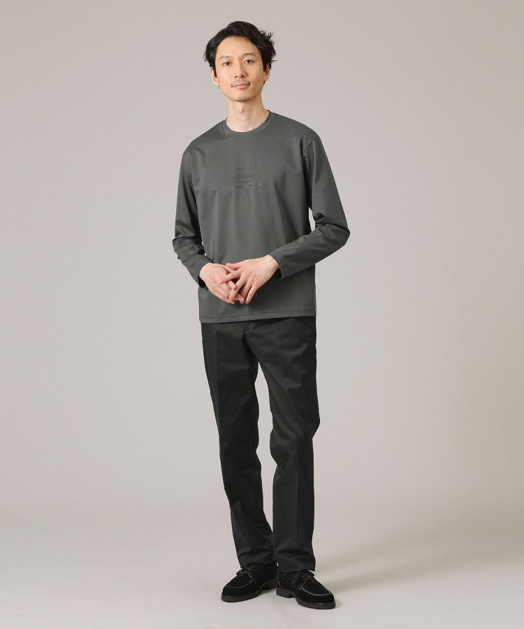タケオキクチ(TAKEO KIKUCHI)のカリグラフィーロゴ長袖ポンチTシャツ4