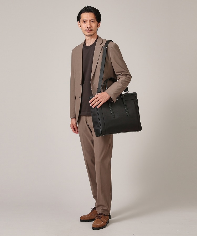 タケオキクチ(TAKEO KIKUCHI)の【ONOFF対応】スリムヘリンボン トートバッグ26