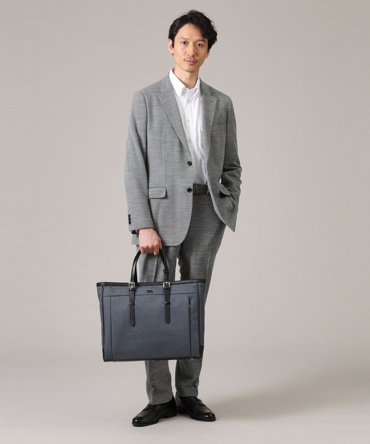 タケオキクチ(TAKEO KIKUCHI)の【ONOFF対応】スリムヘリンボン トートバッグ31