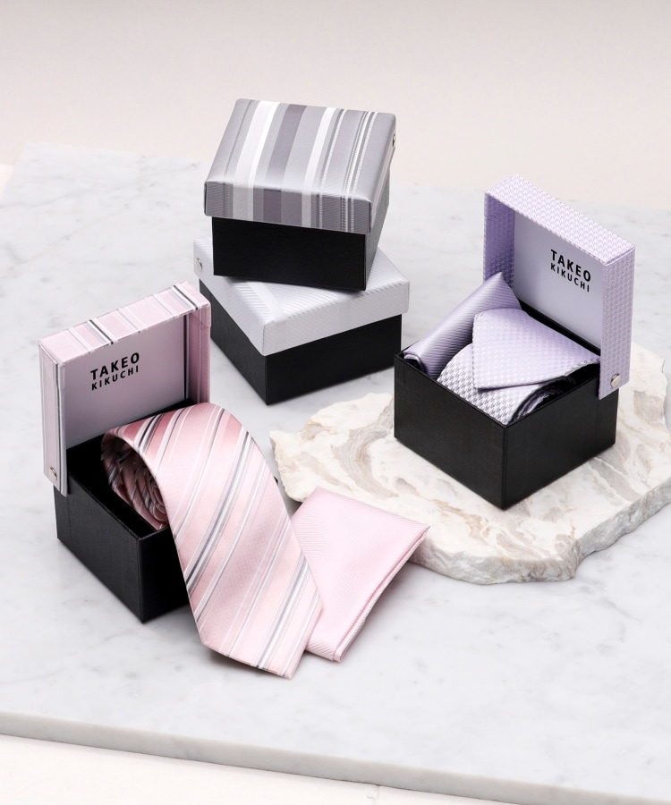 フォーマルBOX】チーフ＆シルクネクタイセット（ネクタイ