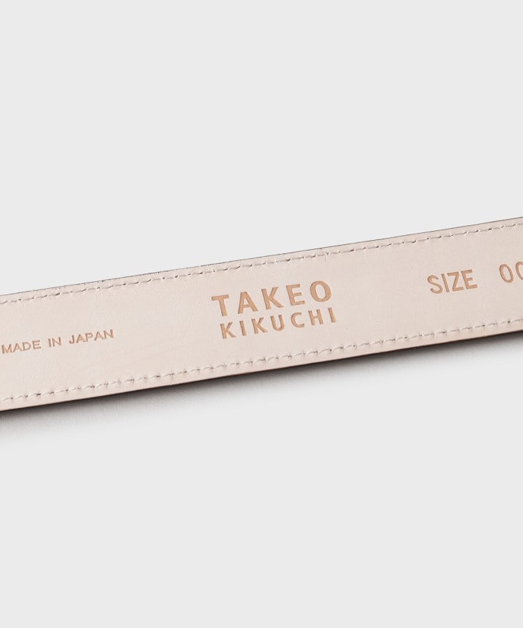 タケオキクチ(TAKEO KIKUCHI)の【Made in JAPAN】マーブル キップレザー ベルト3