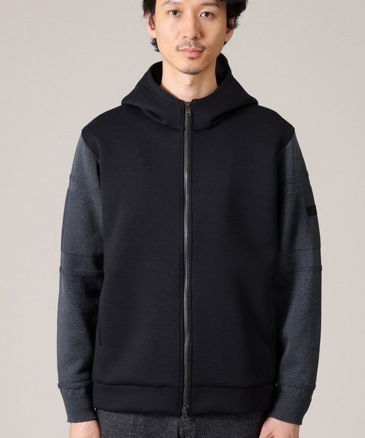 タケオキクチ(TAKEO KIKUCHI)の【Made in JAPAN】ニットスリーブ ジップアップ パーカ11