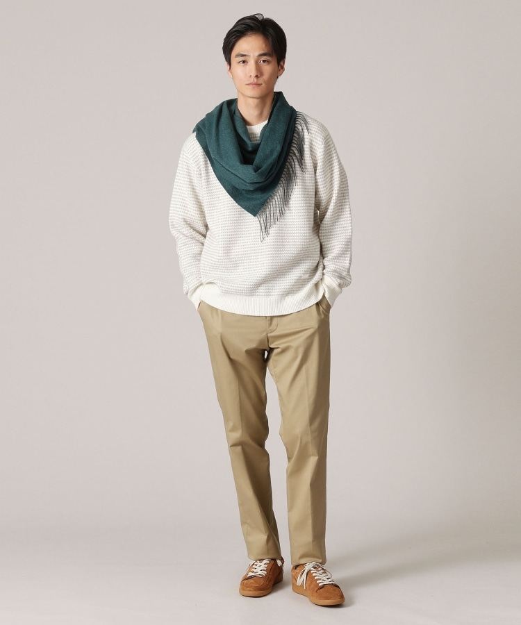 洗えるカシミヤ】大きめシングルリバー マフラー(ストール 洗えるカシミヤ】大きめシングルリバー マフラー(ストール