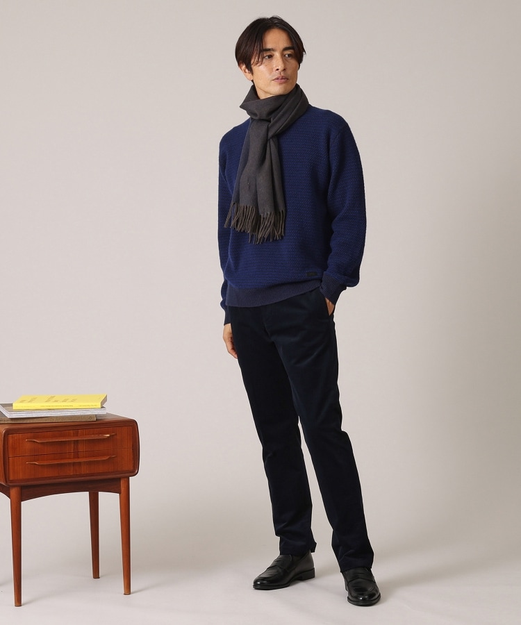 洗えるカシミヤ】大きめシングルリバー マフラー(ストール 洗えるカシミヤ】大きめシングルリバー マフラー(ストール
