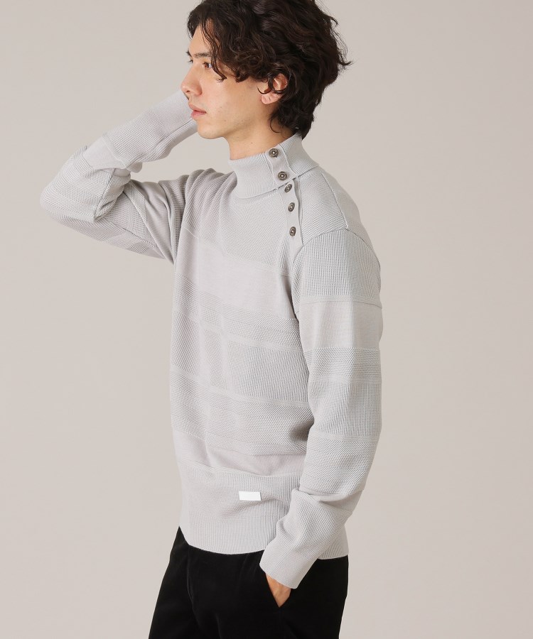 Made in JAPAN】ボタン タートルネック ニット(ニット/セーター Made in JAPAN】ボタン タートルネック ニット(ニット/セーター