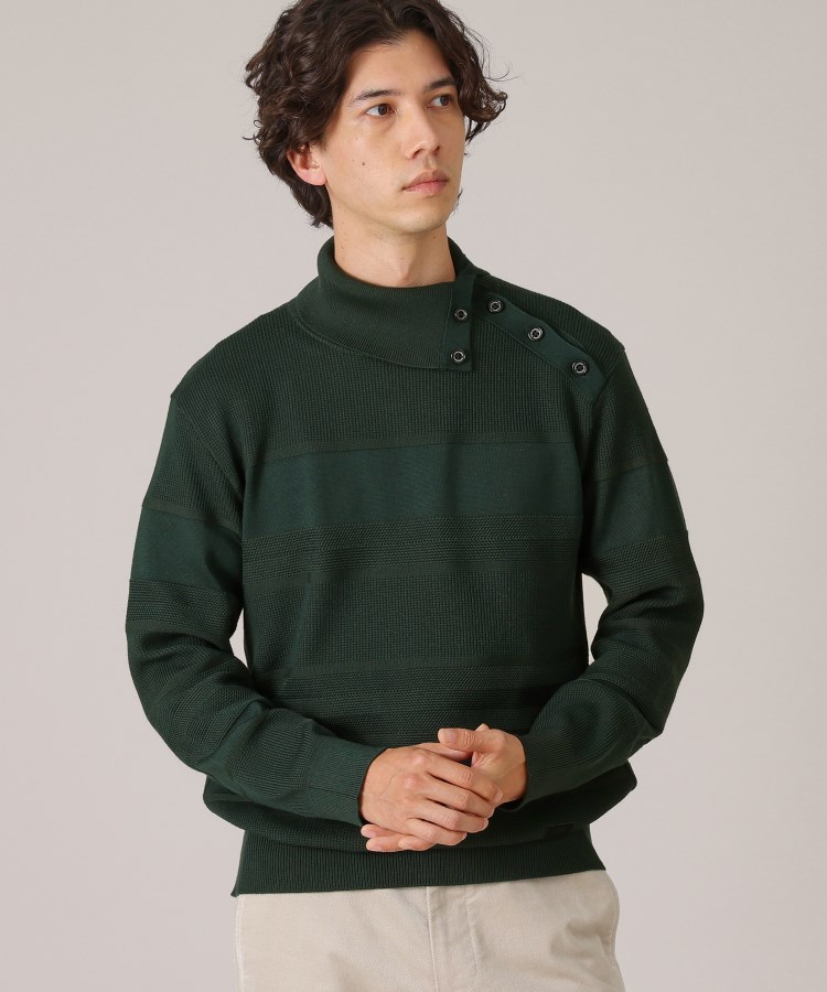 Made in JAPAN】ボタン タートルネック ニット(ニット/セーター Made in JAPAN】ボタン タートルネック ニット(ニット/セーター
