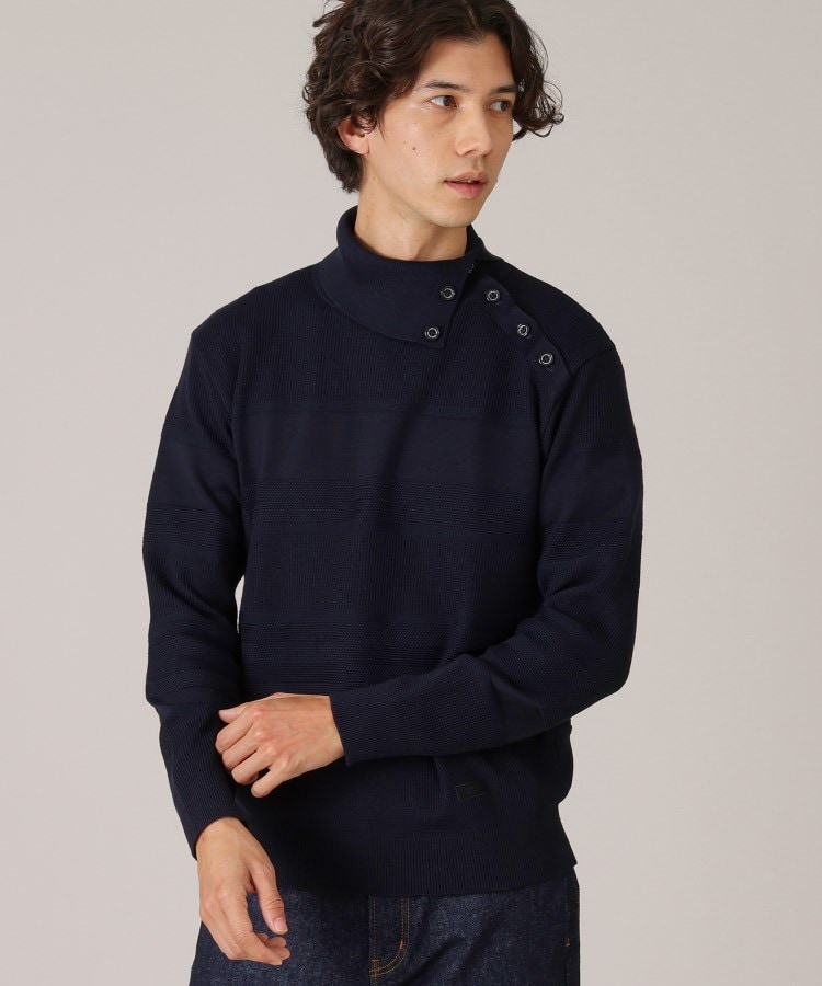 Made in JAPAN】ボタン タートルネック ニット(ニット/セーター Made in JAPAN】ボタン タートルネック ニット(ニット/セーター
