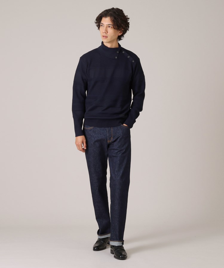 Made in JAPAN】ボタン タートルネック ニット(ニット/セーター Made in JAPAN】ボタン タートルネック ニット(ニット/セーター