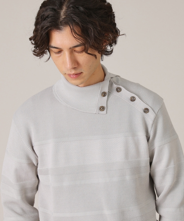 Made in JAPAN】ボタン タートルネック ニット(ニット/セーター Made in JAPAN】ボタン タートルネック ニット(ニット/セーター