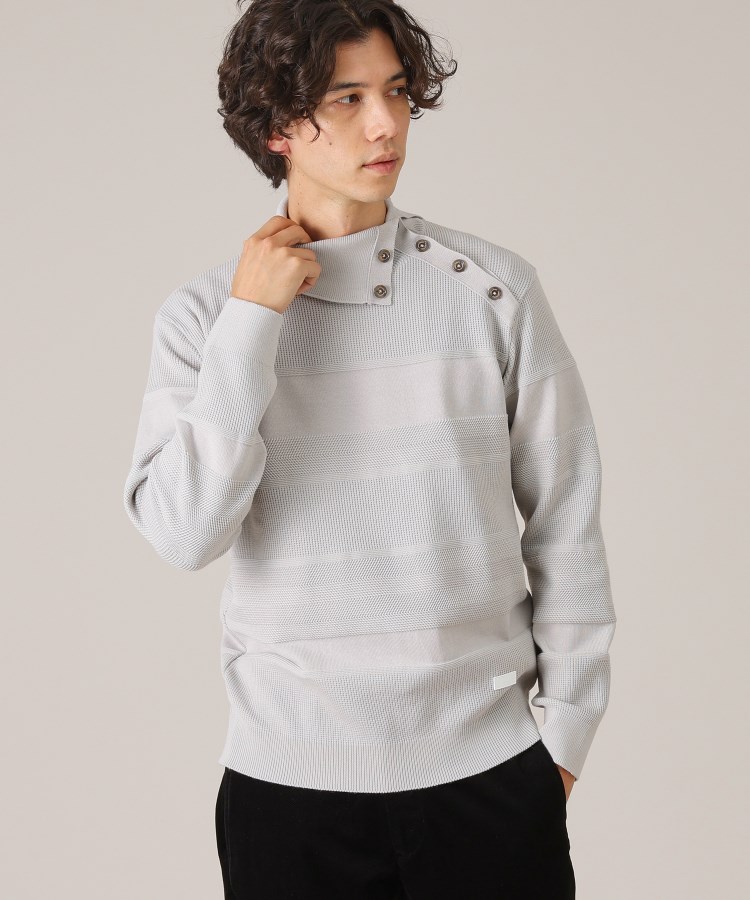 Made in JAPAN】ボタン タートルネック ニット(ニット/セーター Made in JAPAN】ボタン タートルネック ニット(ニット/セーター