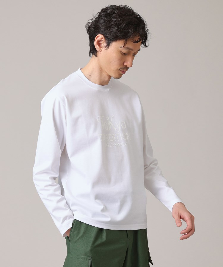 タケオキクチ(TAKEO KIKUCHI)の3Dロゴ プリント Tシャツ4