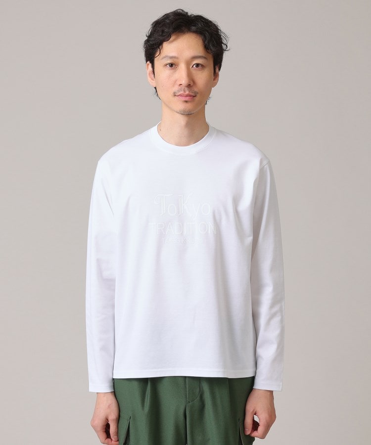 タケオキクチ(TAKEO KIKUCHI)の3Dロゴ プリント Tシャツ10