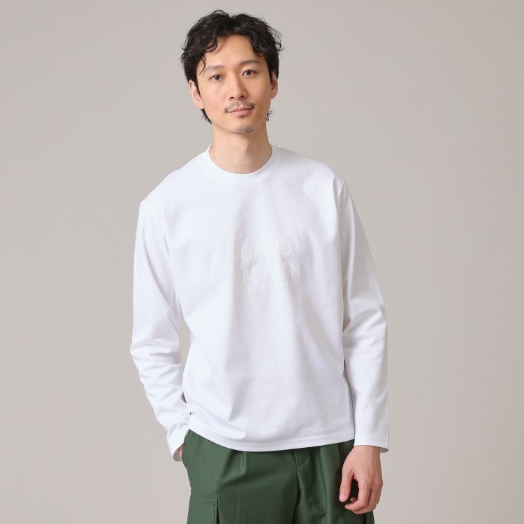 タケオキクチ(TAKEO KIKUCHI)の3Dロゴ プリント Tシャツ カットソー
