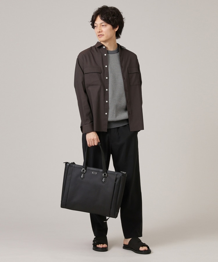ON/OFF兼用】ヘリンボン トートバッグ(トートバッグ) | TAKEO ON/OFF兼用】ヘリンボン トートバッグ(トートバッグ) | TAKEO