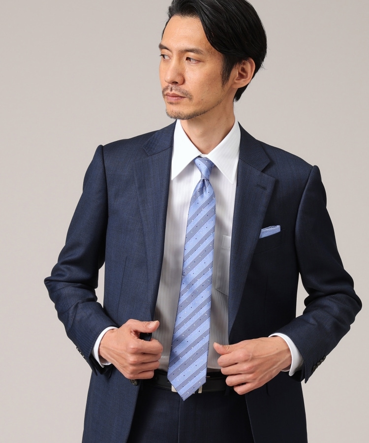 タケオキクチ(TAKEO KIKUCHI)の【Made in JAPAN】番千鳥シャドーストライプドット TIE10