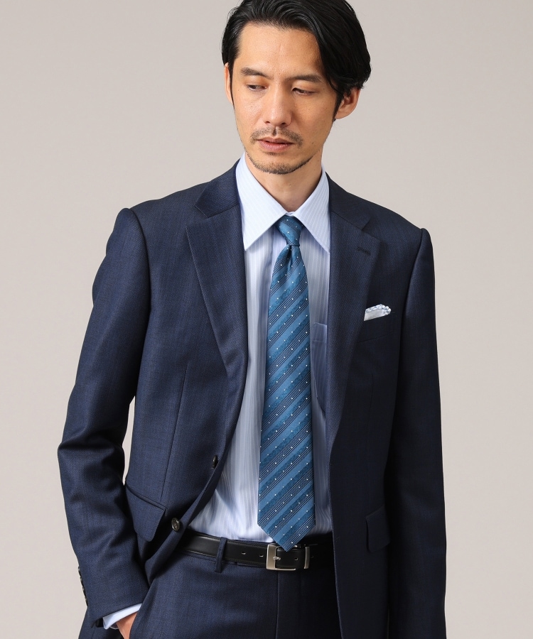 タケオキクチ(TAKEO KIKUCHI)の【Made in JAPAN】番千鳥シャドーストライプドット TIE12