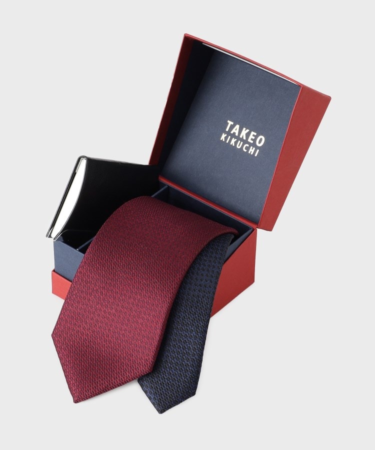 BOXセット】メランジネクタイ&名刺入れ(ネクタイ) | TAKEO BOXセット】メランジネクタイ&名刺入れ(ネクタイ) | TAKEO