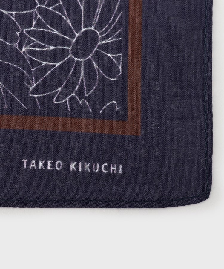 タケオキクチ(TAKEO KIKUCHI)の【日本製】フラワーパネルプリント ハンカチ3