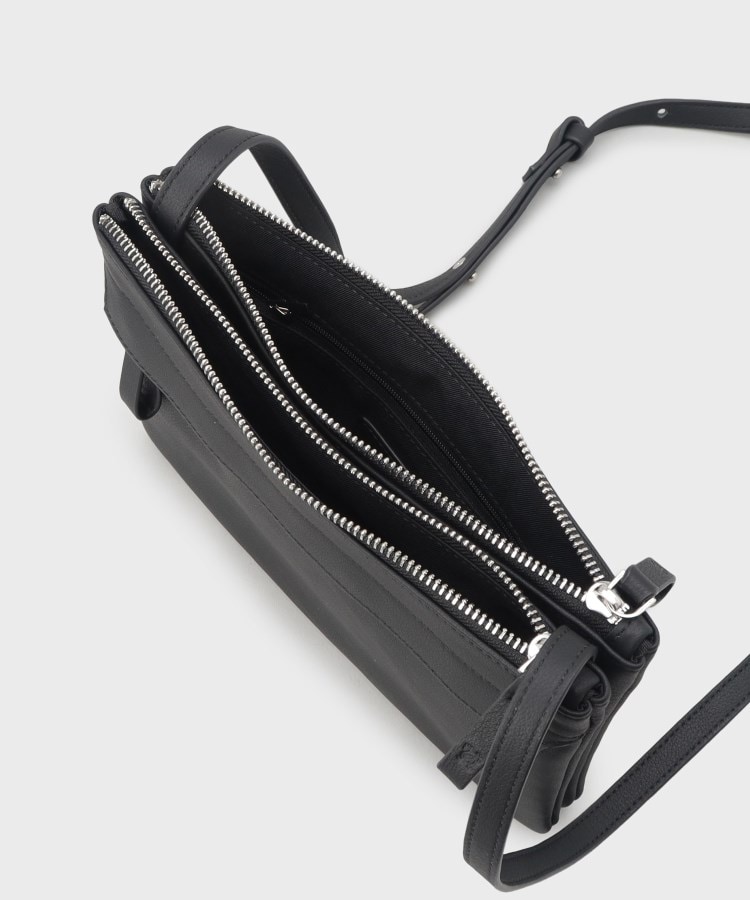 ダブルコンパートメント レザーサコッシュ(ショルダーバッグ ダブルコンパートメント レザーサコッシュ(ショルダーバッグ
