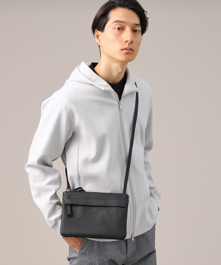 ダブルコンパートメント レザーサコッシュ(ショルダーバッグ ダブルコンパートメント レザーサコッシュ(ショルダーバッグ