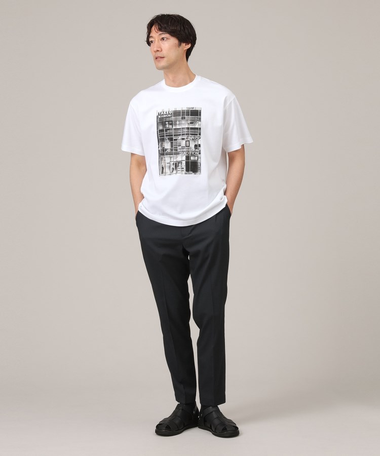 タケオキクチ(TAKEO KIKUCHI)の【プリントT】アップリケ フォトプリント Tシャツ4