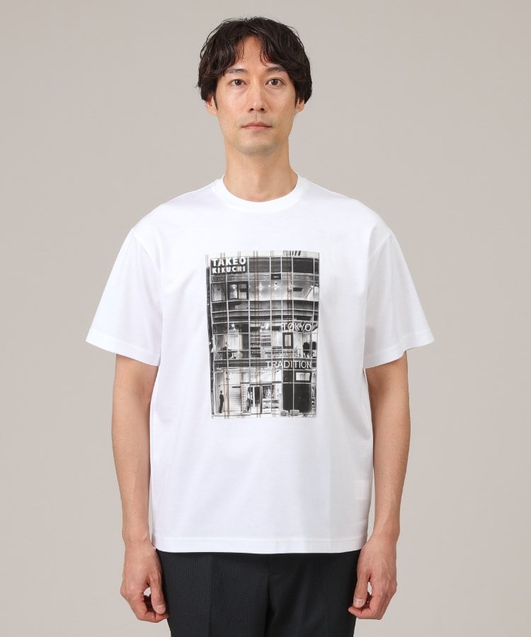 タケオキクチ(TAKEO KIKUCHI)の【プリントT】アップリケ フォトプリント Tシャツ10