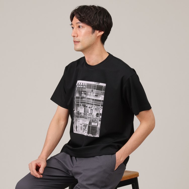 タケオキクチ(TAKEO KIKUCHI)の【プリントT】アップリケ フォトプリント Tシャツ Ｔシャツ