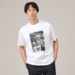 タケオキクチ(TAKEO KIKUCHI)の【プリントT】アップリケ フォトプリント Tシャツ ホワイト(001)